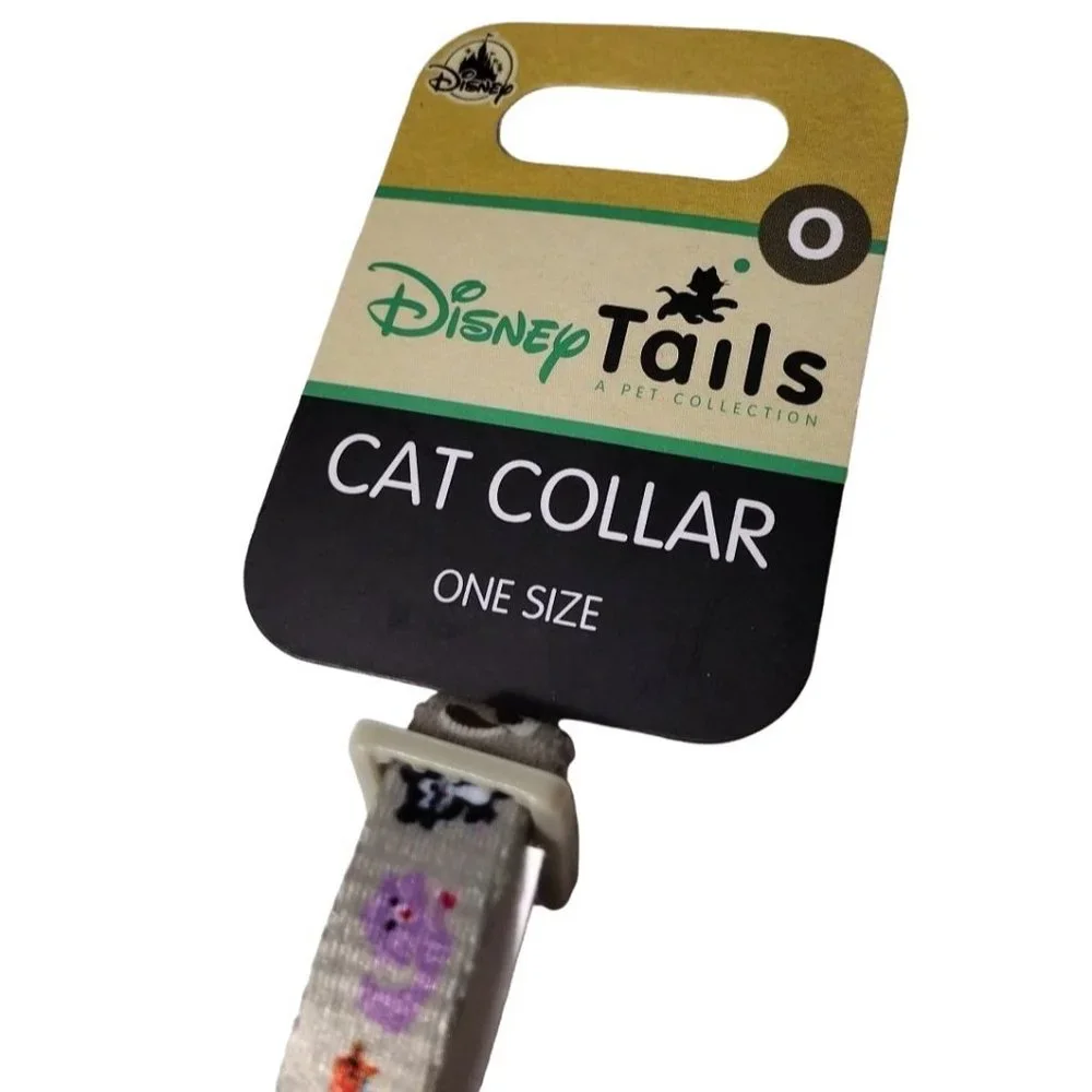 Disney Parks Characters Tails One Size Cat Small Pet Animal Collar With Bell NEW